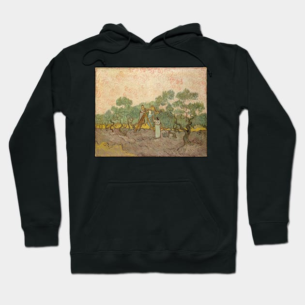 Women Picking Olives Hoodie by VincentvanGogh